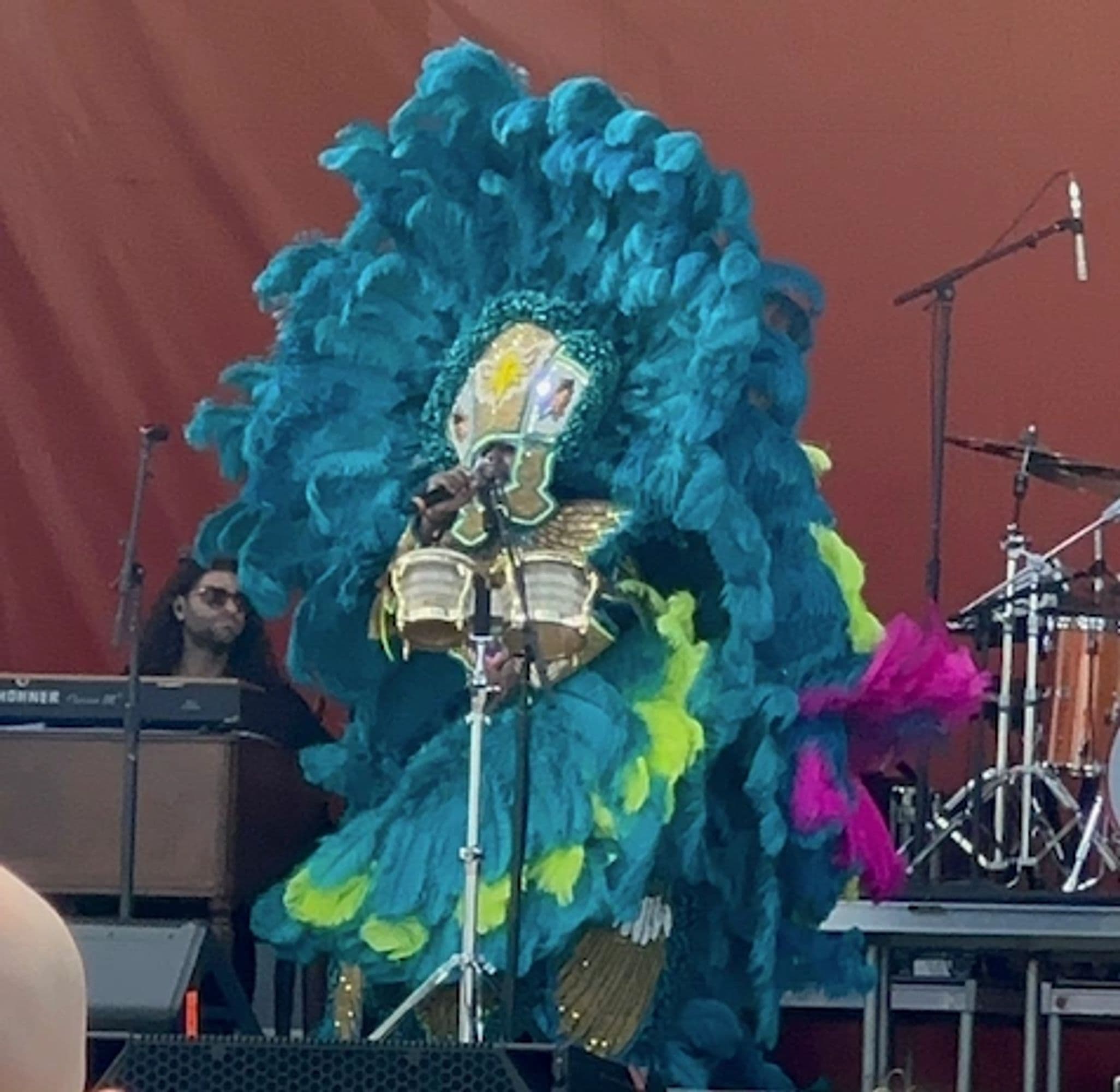 Big Chief's suit detail